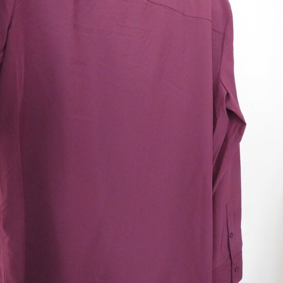 Calvin Klein Deep purple long sleeve work top size XL - Picture 5 of 10